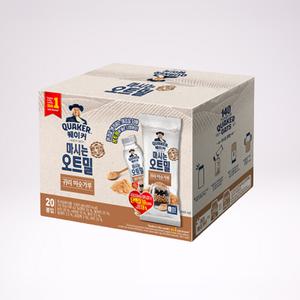 퀘이커 마시는 오트밀 아침대용쉐이크 귀리미숫가루 50g 20개