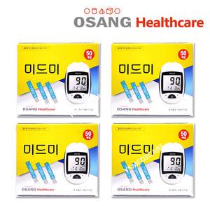 미드미 혈당 시험지 200매  당 당뇨 검사지 측정지 체크지