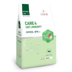 네츄럴랩 케어4 유기농70%이상 다이어트 면역 체중조절 가수분해 기능성 사료 대용량 6kg