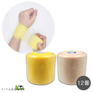 티에스 언더랩 7cm x 24m 12롤 피부 보호 고정 손목 발목 스포츠테이프 V