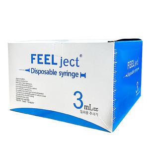 필텍 일회용 멸균 주사기 3cc 24G 3/4인치 100개입