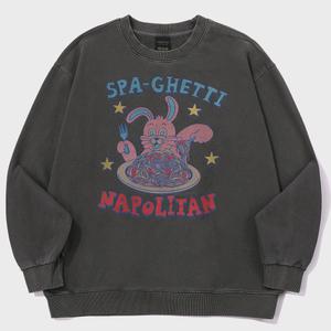 Napoli Hoppi 피그먼트 스웨트셔츠 스모크블랙