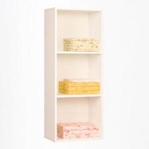 하우디가구 DIY 칼라 공간박스 3단 책장 백색