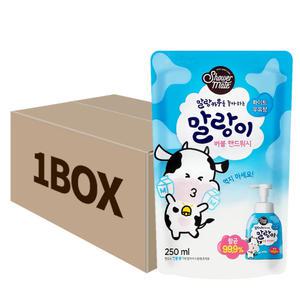샤워메이트 말랑카우 핸드워시 우유/딸기 리필 250ml 18개 1박스