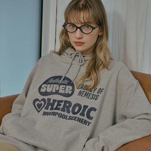 HEROIC 후드티 그레이