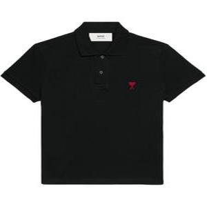 25SS 아미 하트로고 블랙 폴로 카라 티셔츠 BFUPL001 760 001