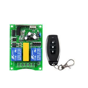 AC 220v 2 채널 RF 무선 원격 리모컨 스위치 관형 모터 셔터/윈치/차고 롤링 도어/전기 커튼/프로젝션