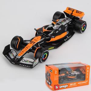 부라고 1:43 맥라렌 F1 MCL60 # 4 랜도 노리스 오스카 Piastri 합금 자동차 다이캐스트 모델 포뮬러 레이싱