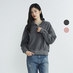 [롯데백화점]버커루 여성 그래픽다잉 반집업 맨투맨 티셔츠 B235TS560P