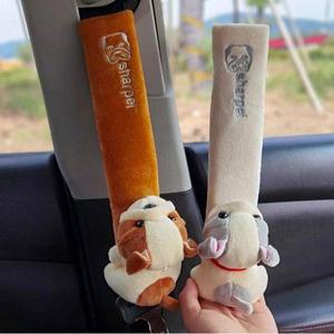 푹신한 귀여운 동물 애니멀 안전벨트커버 차꾸미기 새차선물 안전벨트 차량고정클립