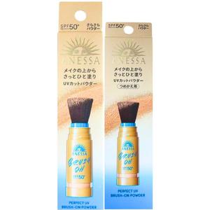 아네사 UV 케어 브러시 일체형 썬크림 파우더 발매 손 더럽지 않고 리필 결품의 경우는 본체로 이 됩니다