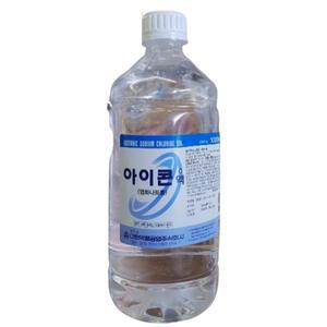 대한약품 아이콘액 1000ml 5개 콘택트 렌즈 세척액 렌즈액 헹굼 식염수 염화나트륨