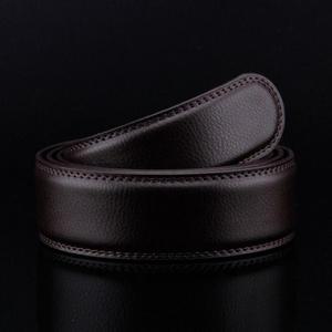 남성 자동버클 정장 허리띠 교체용 브라운 가죽 (3k8tZ)