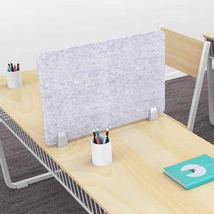 사무실 테이블가림막 스크린 간단한 클립 책상가림막 그레이 40x100cm 파티션