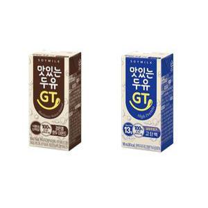 맛있는 두유 GT 검은콩호두아몬드 190ml x 24개 + 고단백 190ml x 24개