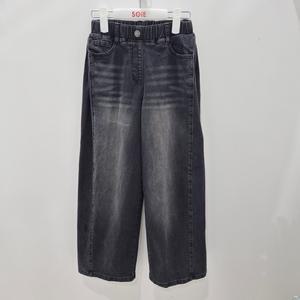 [소이]25F5283 사이드 폴딩 블랙진