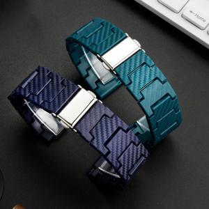 탄소 섬유 밴드, 갤럭시 7, FE, 4, 5, 6, 클래식 46mm, 액티브 2, 40mm, 44mm 링크 팔찌, 화웨이 워치 GT 4, 2, 2e, 3, 프로 스트랩