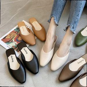 뮬 블로퍼 플랫슈즈 캐주얼화 데일리룩 젤리슈즈