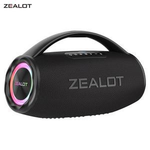 5인치우퍼 ZEALOT-S97 80W 블루투스 스피커 파티, 캠핑, RGB 다채로운 빛을 위한 휴대용 손잡이가 있는 강