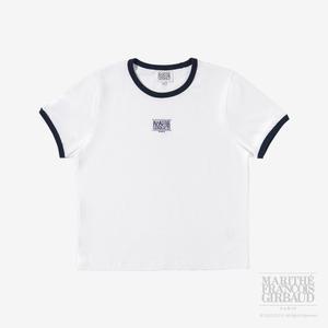 [마리떼 프랑소와 저버] W CLASSIC LOGO RINGER TEE (WHITE)