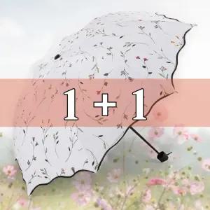 (총 2개 ) 3단 암막 미니 우산 UV 차단 자외선 양우산 양산 여름 햇빛