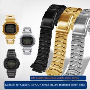 카시오 GW-B5600 DW5600/M5610/GMW-B5000/GA2100/GM-2100 스테인레스 스틸 시계 밴드 금속 남성용 스트랩