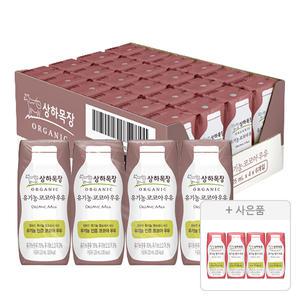 상하목장 유기농 코코아우유 125ml, 24개 + 증정(딸기우유 125ML 4입,1개)