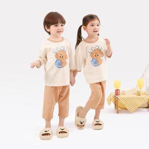 블루베리퍼피 7부 코튼 상하복