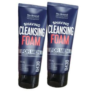 남성올인원세안제 쉐이빙앤클렌징폼 200ml x 2개 면도와세수 Shaving Cleansing