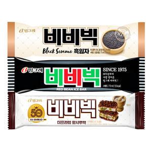 빙그레 비비빅/흑임자/팥시루떡 바 아이스크림 30개