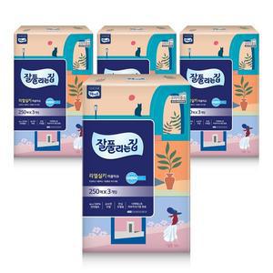 [미래생활] 잘풀리는집 미용티슈 250매x3입x4팩
