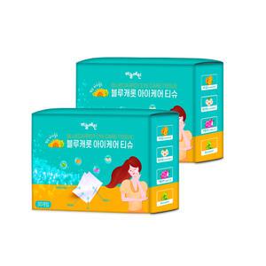 하늘예린 블루캐롯 아이 티슈 60개입 눈전용티슈 눈꺼풀세정 클리너