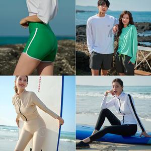 [프리미엄] 신축성 좋은 래쉬가드 긴팔 / 집업 / 반바지 / 워터레깅스 / 보드숏 빅사이즈 수영복  휴양지 바캉스 물놀이 스노쿨링