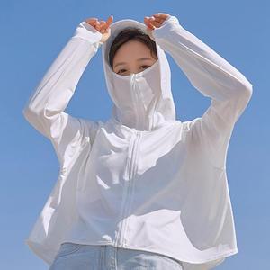 초가벼운 UV 마스크 모자 자켓 망토 등산 케이프 썬 쿨 후드티 선케어 골프