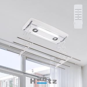 하츠 전동 빨래 건조대 천정부착식 베란다 자동건조대 LED 높이조절