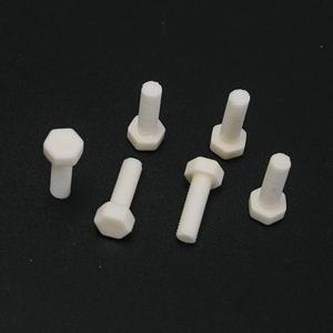 내마모성 99% 알루미나 세라믹 볼트, 외부 육각 Al2o3 나사, M5x18mm