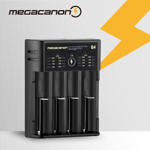 메가캐논 Q4 4구 올인원 멀티 고속충전기 18650 26650 21700 MEGACANON KC