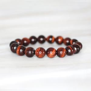 천연 적호안석 10mm 금전운 사업운 행운 원석팔찌 BR-128