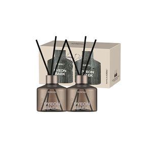 쿤달 시그니처 퍼퓸 디퓨저 세트 편백 (본품, 200ml, 2개 + 섬유스틱, 10P)