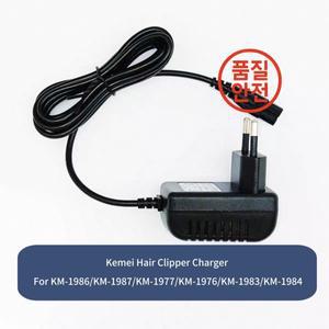 어댑터 기존 Kemei KM-1986 헤어 클리퍼 충전기 트리머 액세서리 EU 플러그