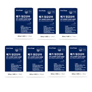 저분자 콘드로이친 1200mg 철갑상어 60정 7개 상어연골 c6s 6형 콘드로친 난강막 MBP 식약처인정