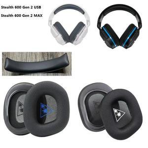Turtle Beach Stealth 600 Gen 2 USB/MAX 헤드폰 교체용 이어 커버 쿠션 헤드밴드 패드