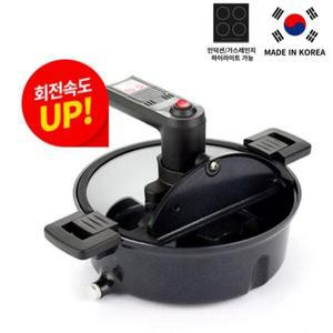 [NS홈쇼핑][정품인증]회전속도 up 눌어붙음 없는 인덕션겸용 회전 냄비 편한세척 기름배출구O..