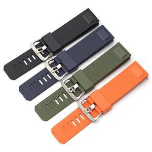 카시오 프로 트렉 PRW 6900 PRW 6800 PRW 3400 퀵 릴리스 남성용 스포츠 방수 TPU 시계 밴드 벨트 교체용 23mm 고무 스트랩