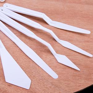 5P 미술용 나이프 팔레트 스파츌라 물감 페인팅 플라스틱 칼 주걱