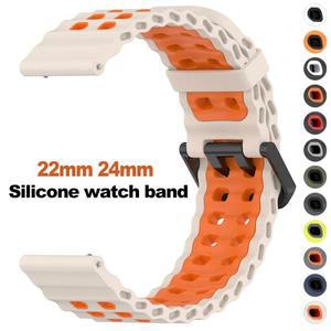 22mm 실리콘 스트랩 Suunto 9 Baro 7 D5 스파르탄 스포츠 손목 HR 스마트 워치 밴드 통기성 팔찌 시계줄