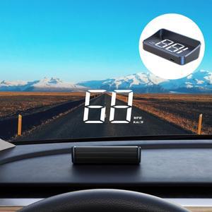 헤드업 디스플레이 LED 디지털 5V USB 고화질 자동차 GPS HD 속도계 케이블 플러그 전자 프로젝터
