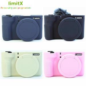 Canon Powershot V1 카메라용 실리콘 갑옷 스킨 케이스 바디 커버 보호대 가방