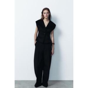[정품] 자라 조끼 베스트 반팔 ZARA 울 탑 베스트589451