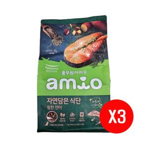 풀무원 아미오 자연담은 힘찬연어 1kg x 3개